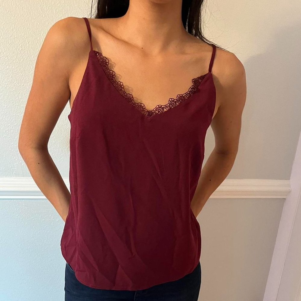 Banana Republic Maroon Size S Lace Cami